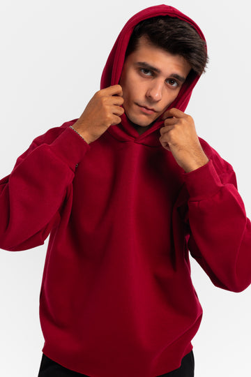 CHERRY RED UNISEX HOODIE