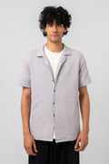 SLATE WAVE CUBAN SHIRT - KYT Fashion