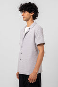 SLATE WAVE CUBAN SHIRT - KYT Fashion