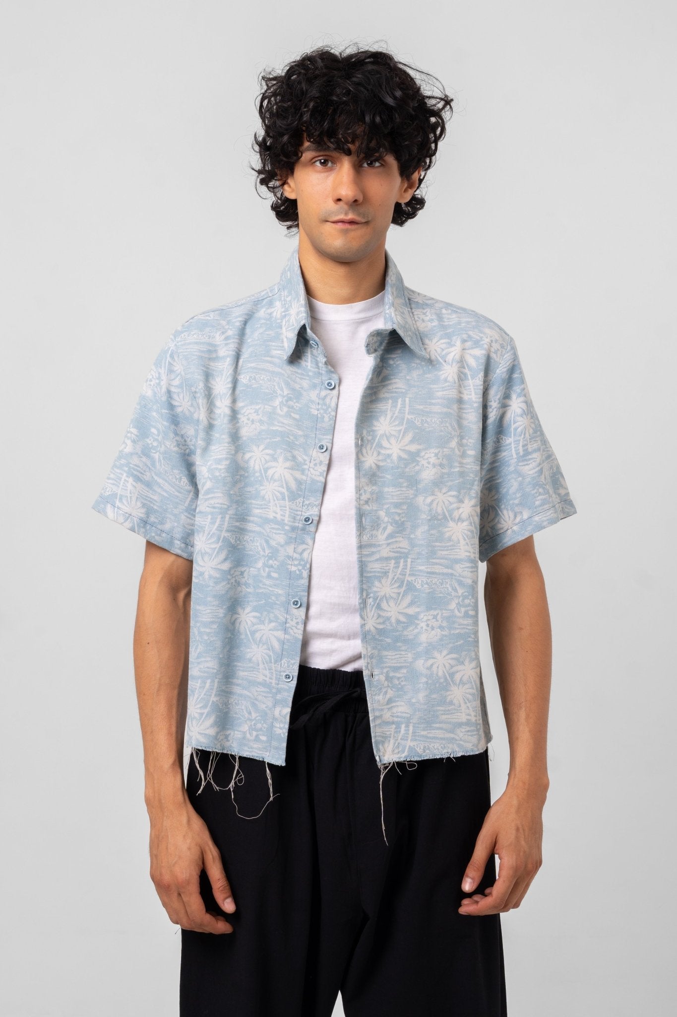 VICE CITY PALM CUBAN SHIRT - KYT Fashion