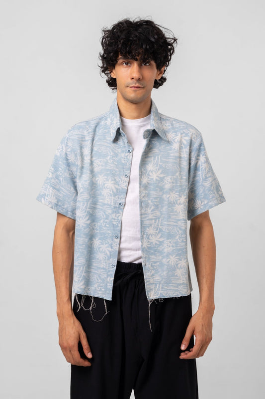VICE CITY PALM CUBAN SHIRT - KYT Fashion