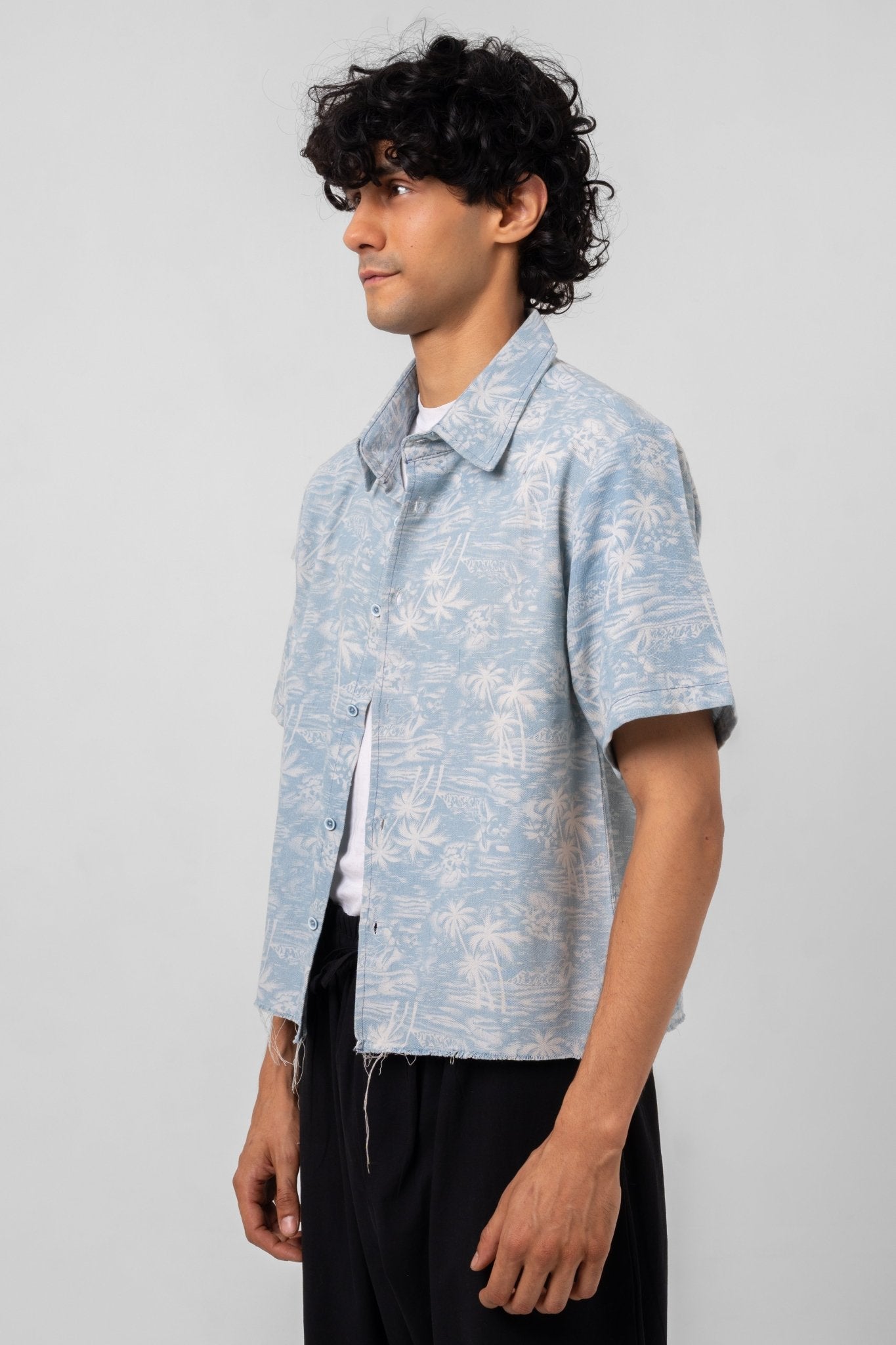 VICE CITY PALM CUBAN SHIRT - KYT Fashion