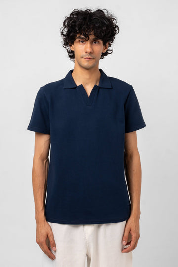 NAVY ESSENTIAL POLO - KYT Fashion