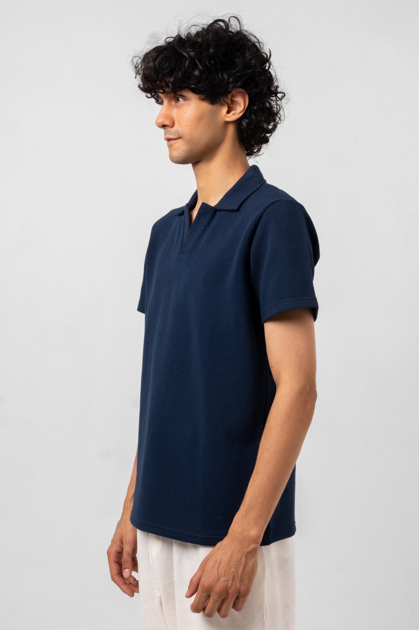 NAVY ESSENTIAL POLO - KYT Fashion