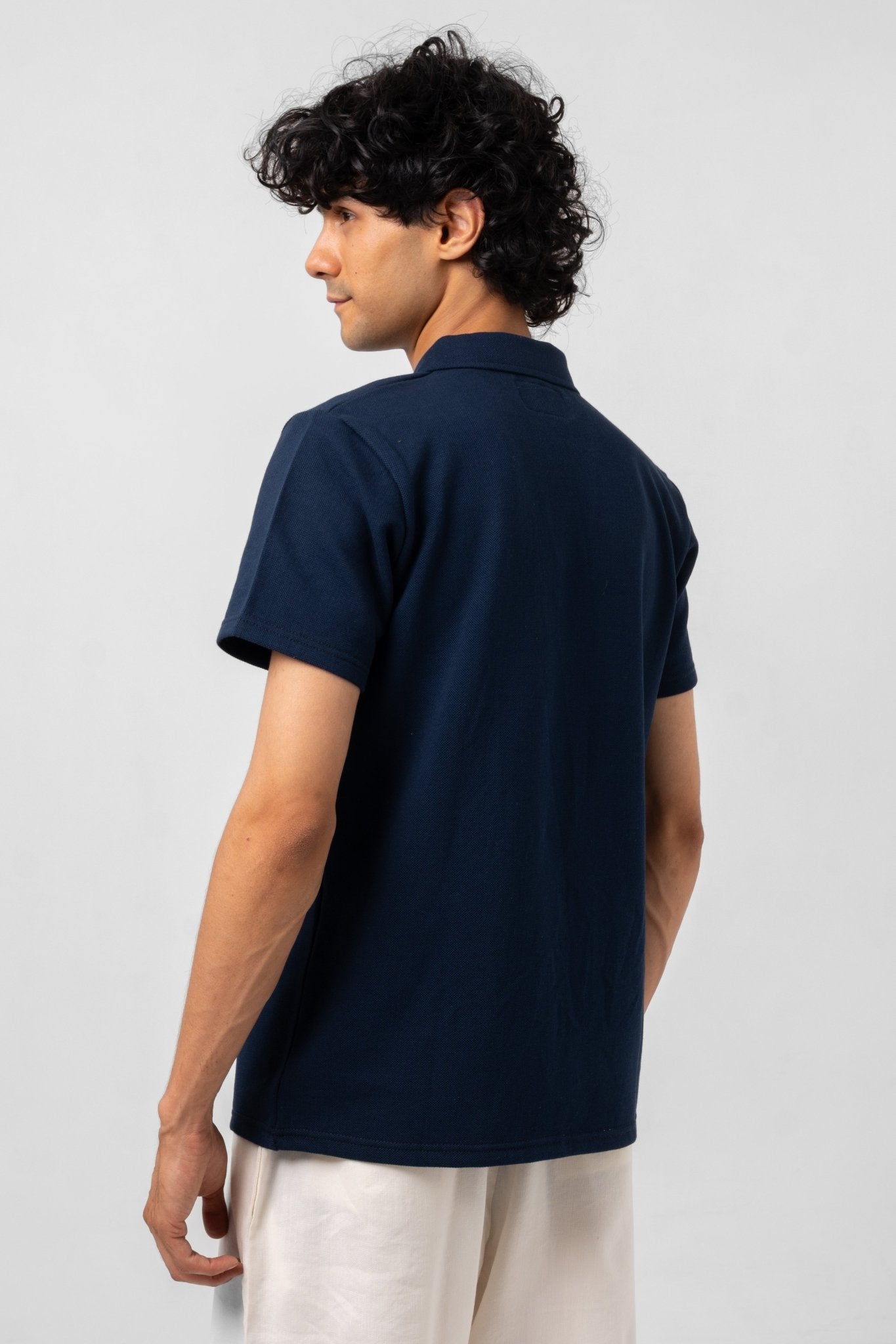 NAVY ESSENTIAL POLO - KYT Fashion