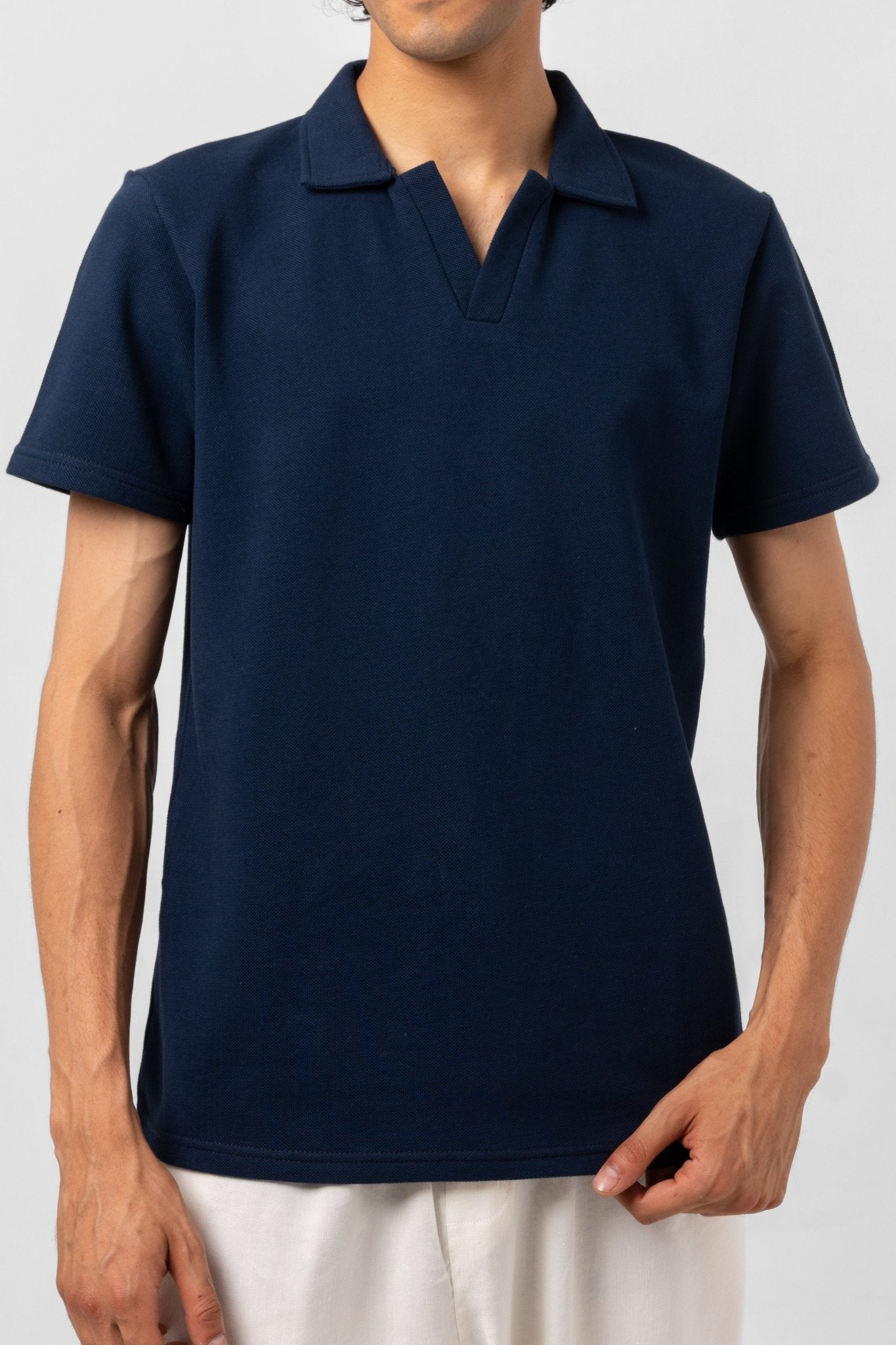 NAVY ESSENTIAL POLO - KYT Fashion